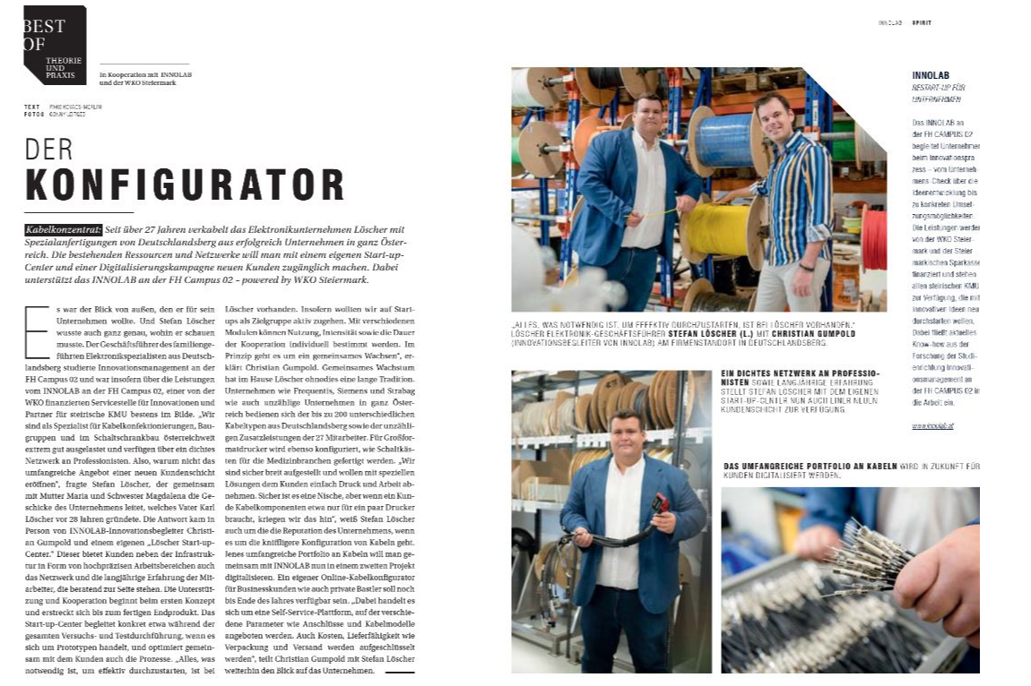 "The Configurator"  Spirit Magazine reports about our plans